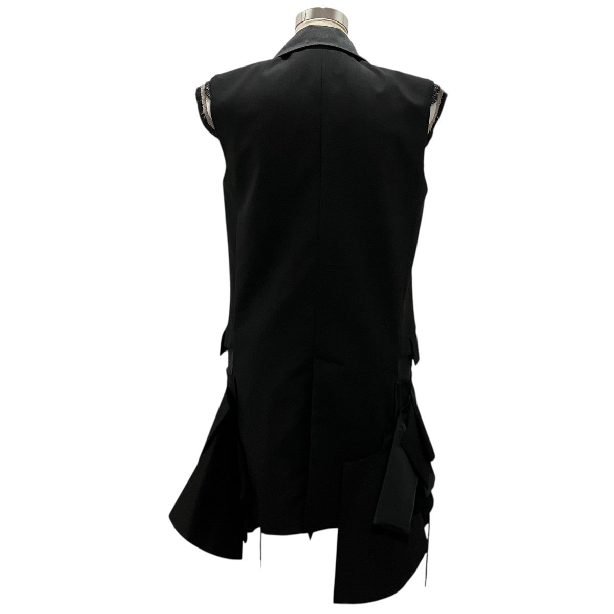 【Suiting Mix Dress】ドッキングジレ22-06031