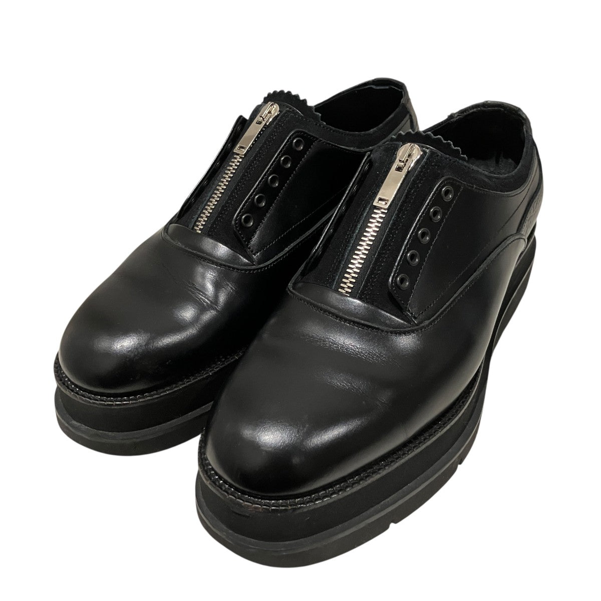 foot the coacher 【GLOXI ZIP SHOES】レザーシューズFTC1634022 古着・中古-1枚目のアイテム画像