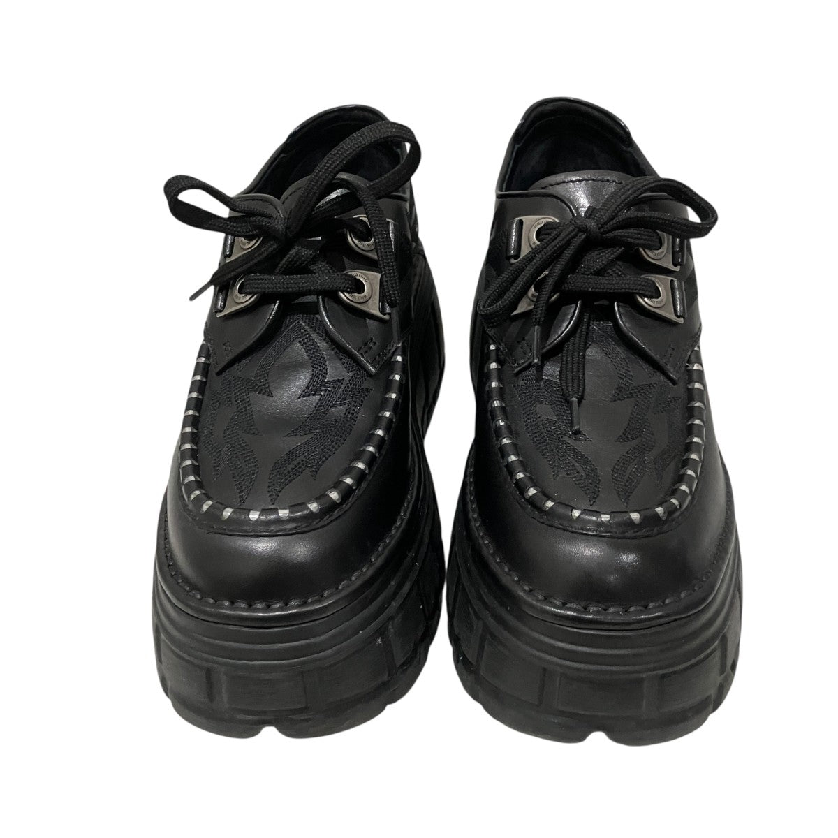 MIU MIU 【CALZATURE DONNA】厚底レザーシューズ5E625D 古着・中古-3枚目のアイテム画像