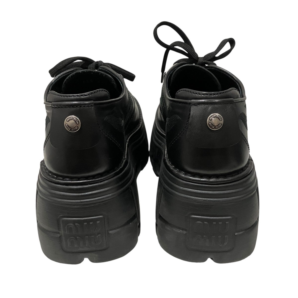 MIU MIU 【CALZATURE DONNA】厚底レザーシューズ5E625D 古着・中古-4枚目のアイテム画像