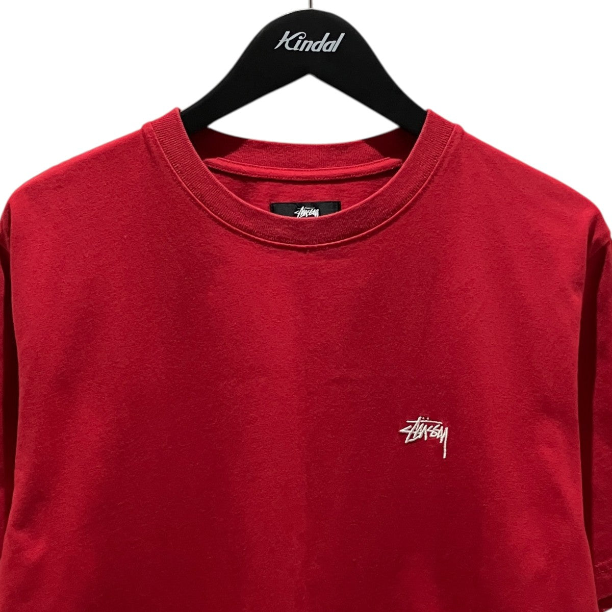 【STOCK LOGO SS CREW】ロゴ刺繍Tシャツ1140241
