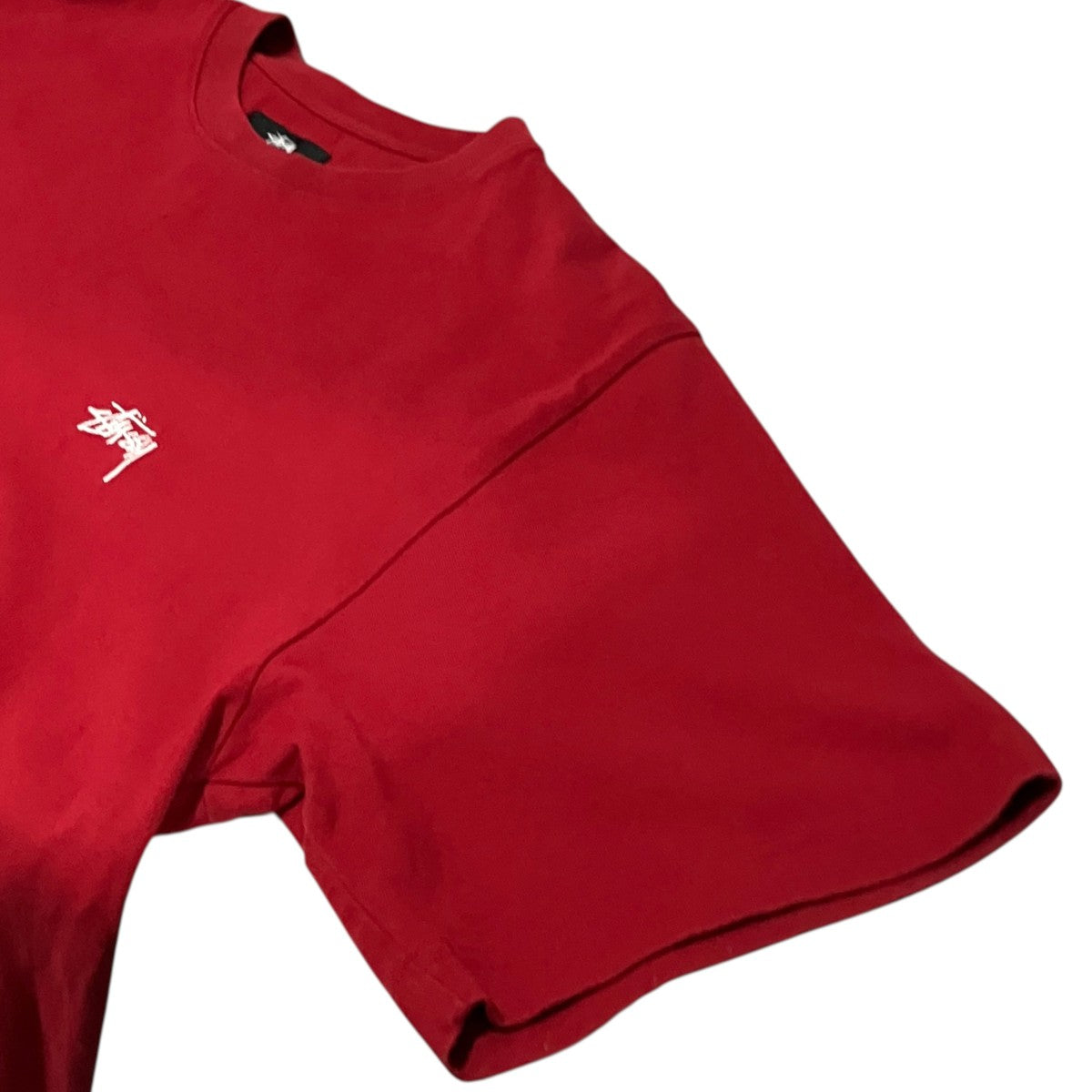 【STOCK LOGO SS CREW】ロゴ刺繍Tシャツ1140241
