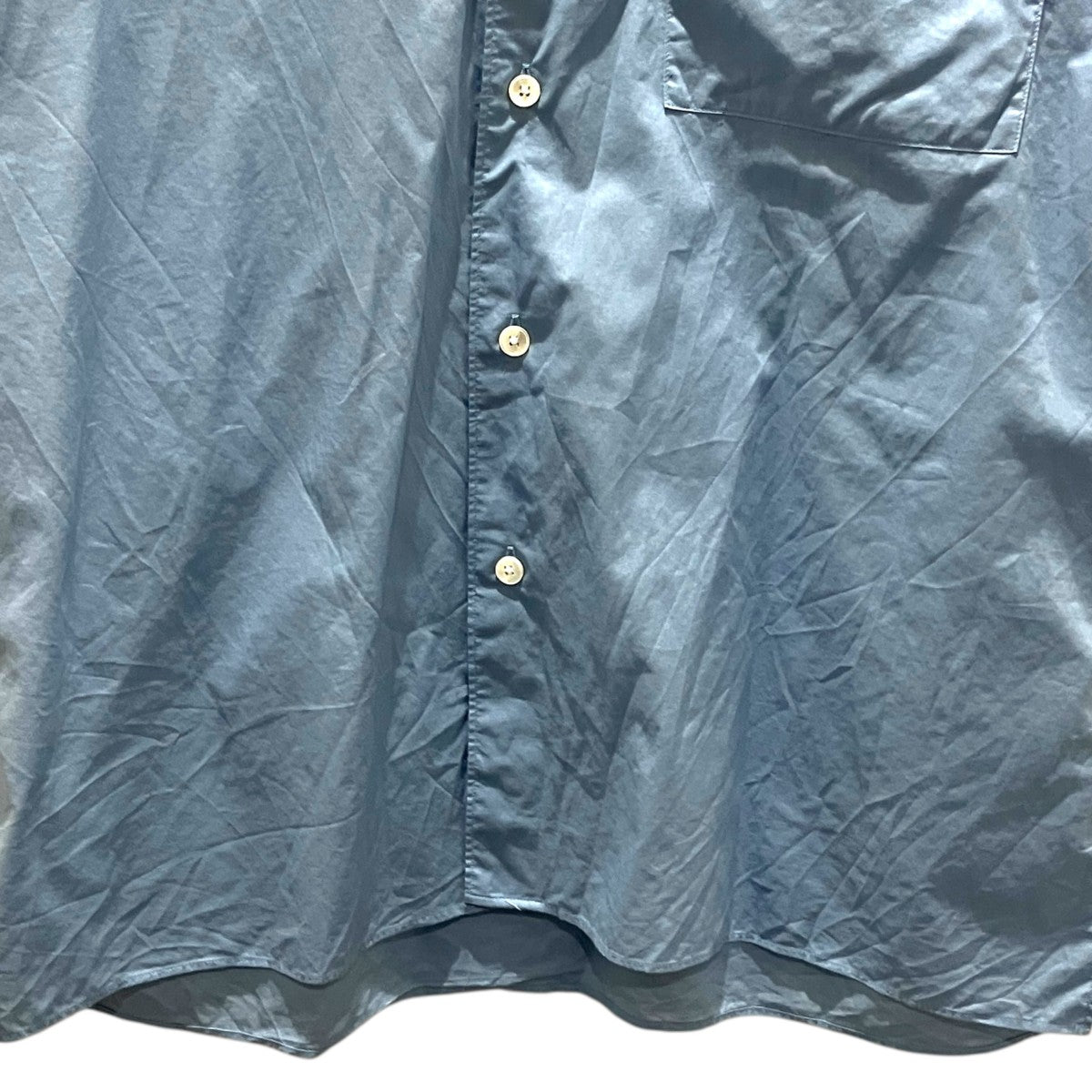 25SS【WASHED FINX TYPEWRITER OPEN COLLAR HALF SLEEVED SHIRT】半袖シャツA25SS03TL