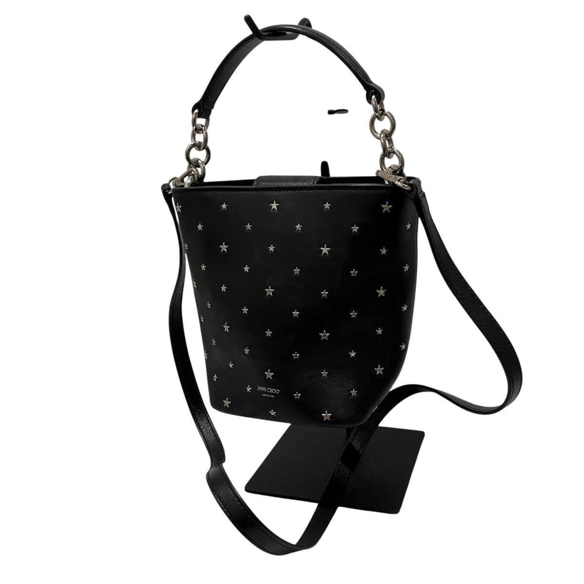 JIMMY CHOO スモールスタースタッズショルダーバッグ 古着・中古-1枚目のアイテム画像