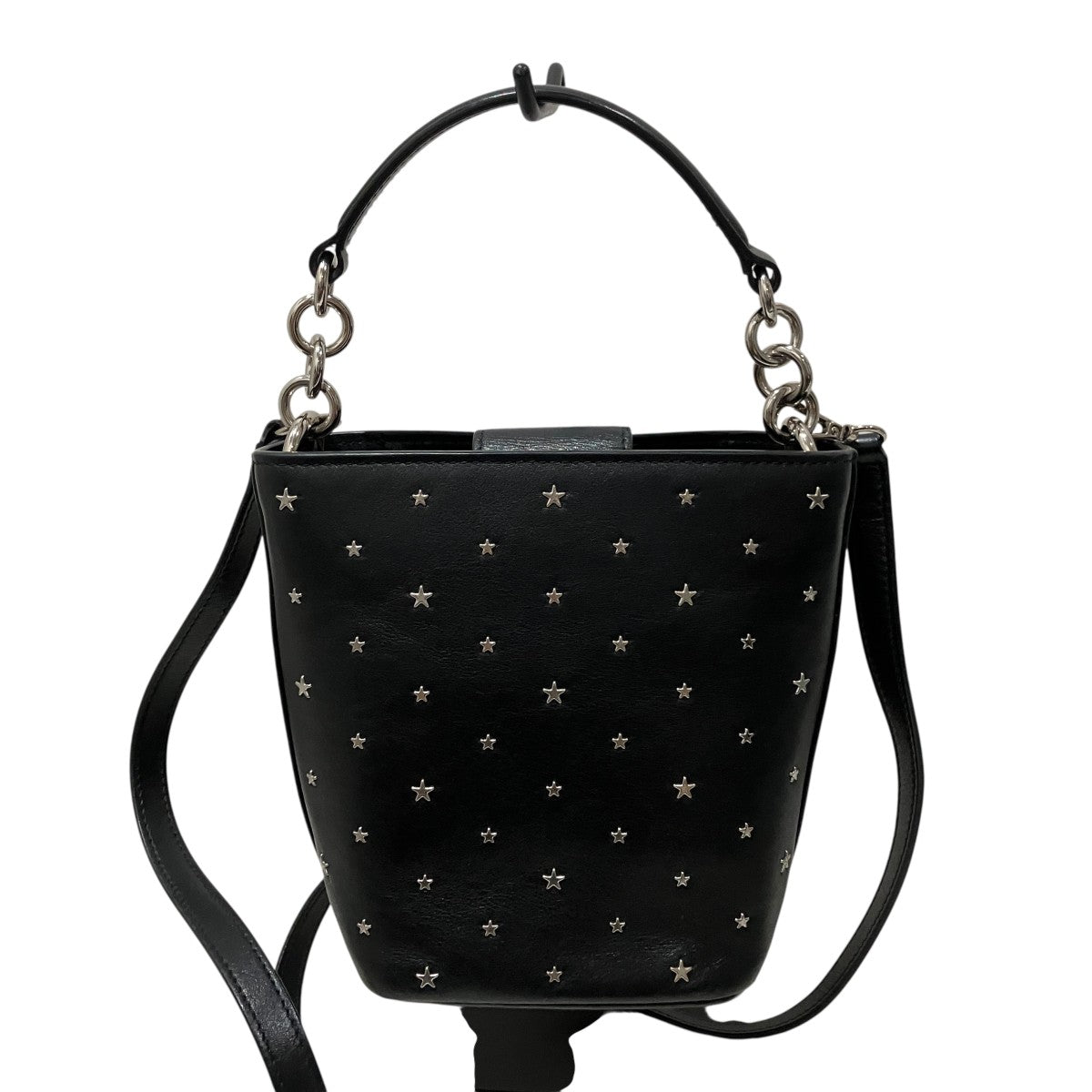 JIMMY CHOO スモールスタースタッズショルダーバッグ 古着・中古-2枚目のアイテム画像
