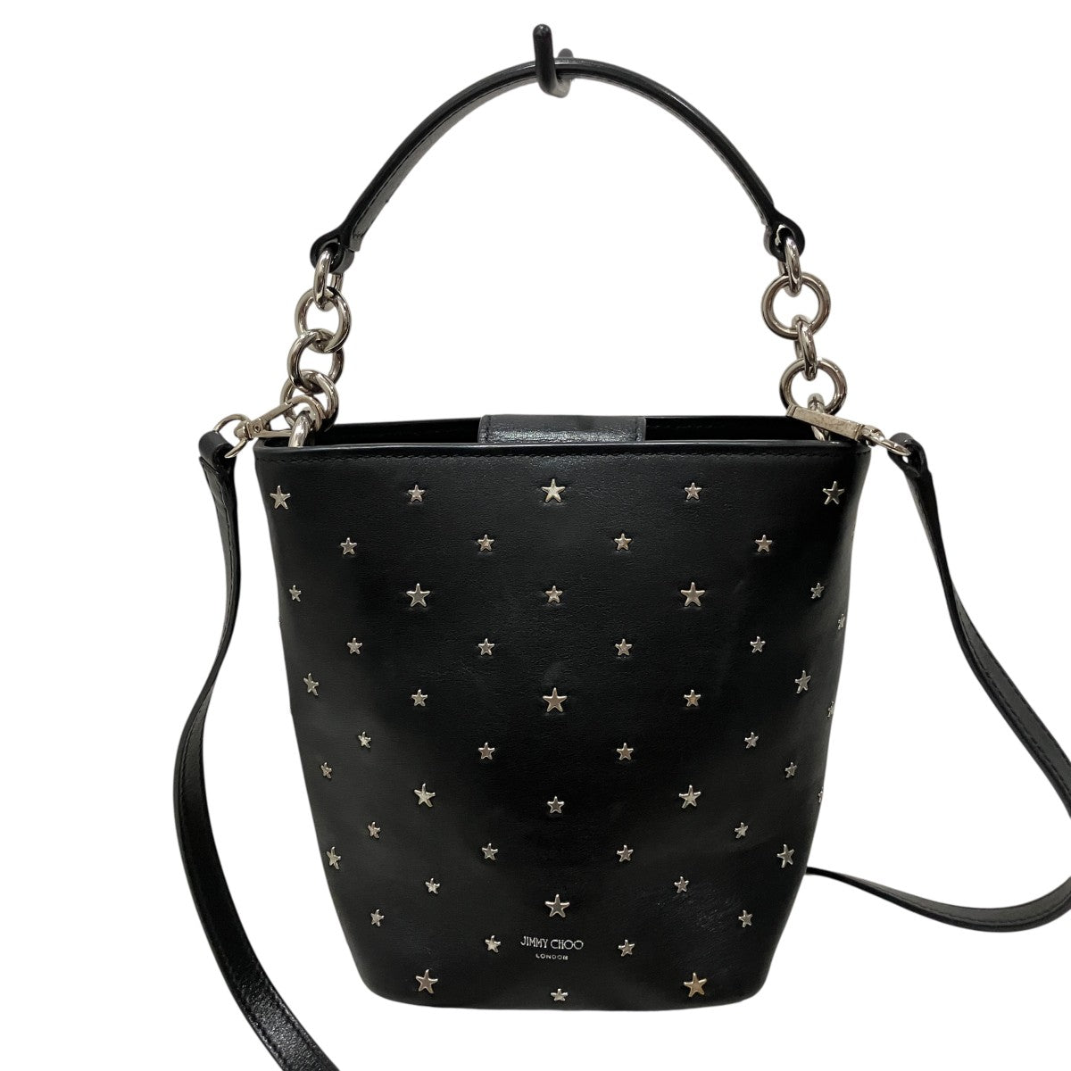 JIMMY CHOO スモールスタースタッズショルダーバッグ 古着・中古-3枚目のアイテム画像