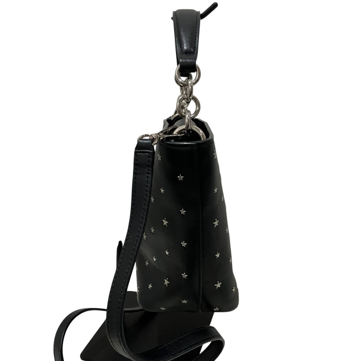 JIMMY CHOO スモールスタースタッズショルダーバッグ 古着・中古-4枚目のアイテム画像