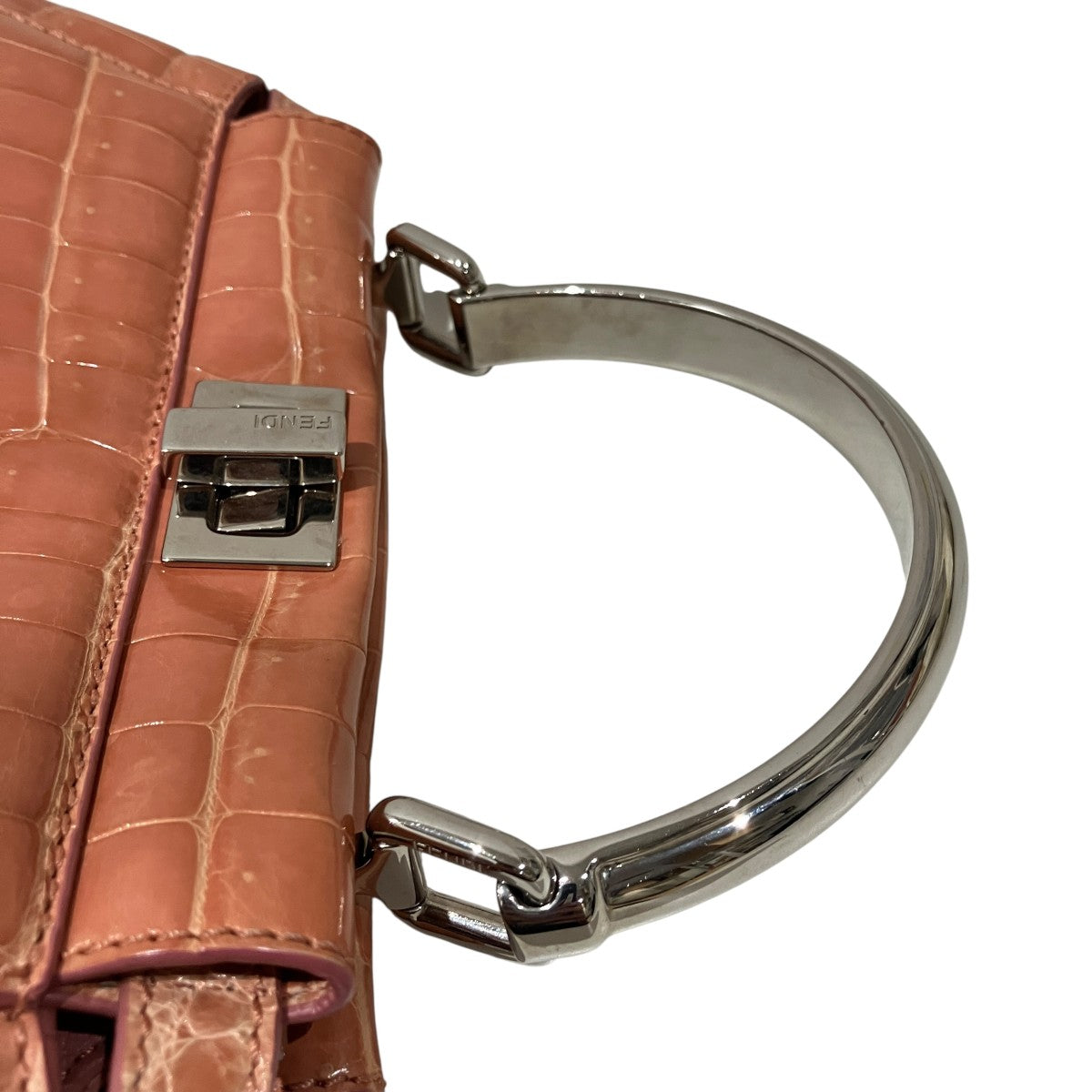 FENDI ピーブカブー ミニクロコダイル2WAYショルダーバッグ 古着・中古-5枚目のアイテム画像