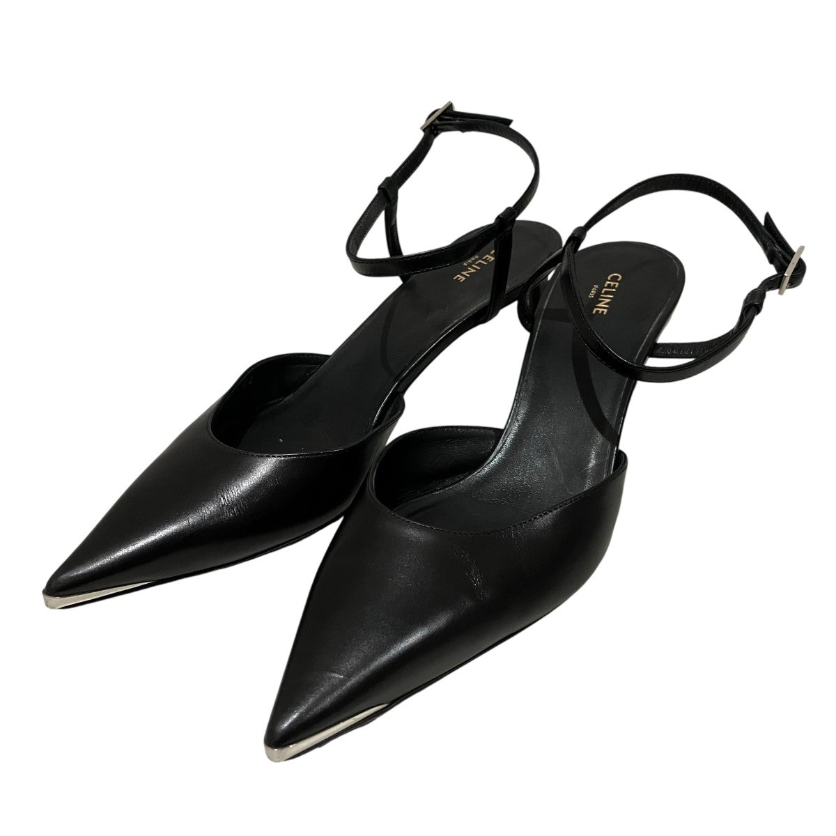 CELINE メタルトゥストラップミュール 古着・中古-1枚目のアイテム画像