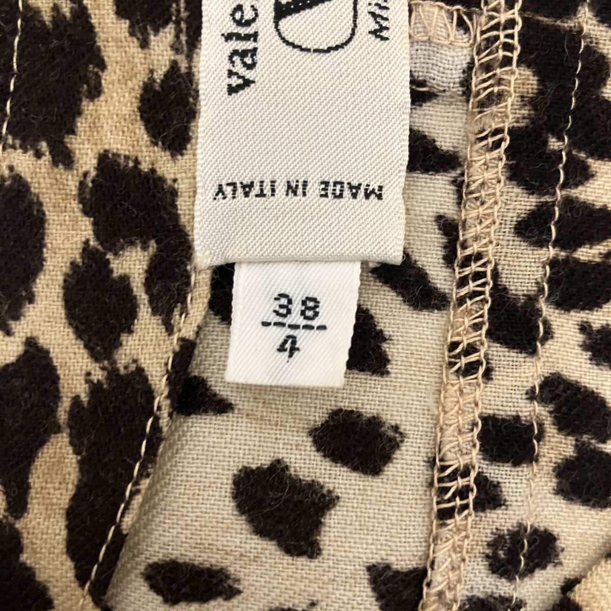 VALENTINO レオパード柄ブラウス 古着・中古-7枚目のアイテム画像