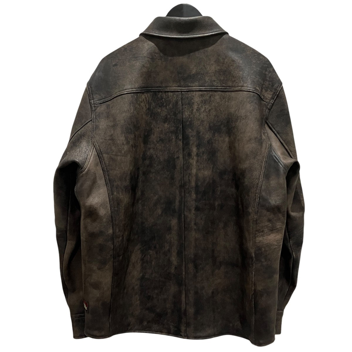 stussy 24SS【LEATHER OVERSHIRT】レザージャケット1110314 古着・中古-2枚目のアイテム画像