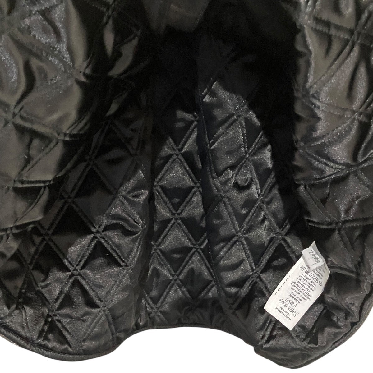 stussy 24SS【LEATHER OVERSHIRT】レザージャケット1110314 古着・中古-4枚目のアイテム画像