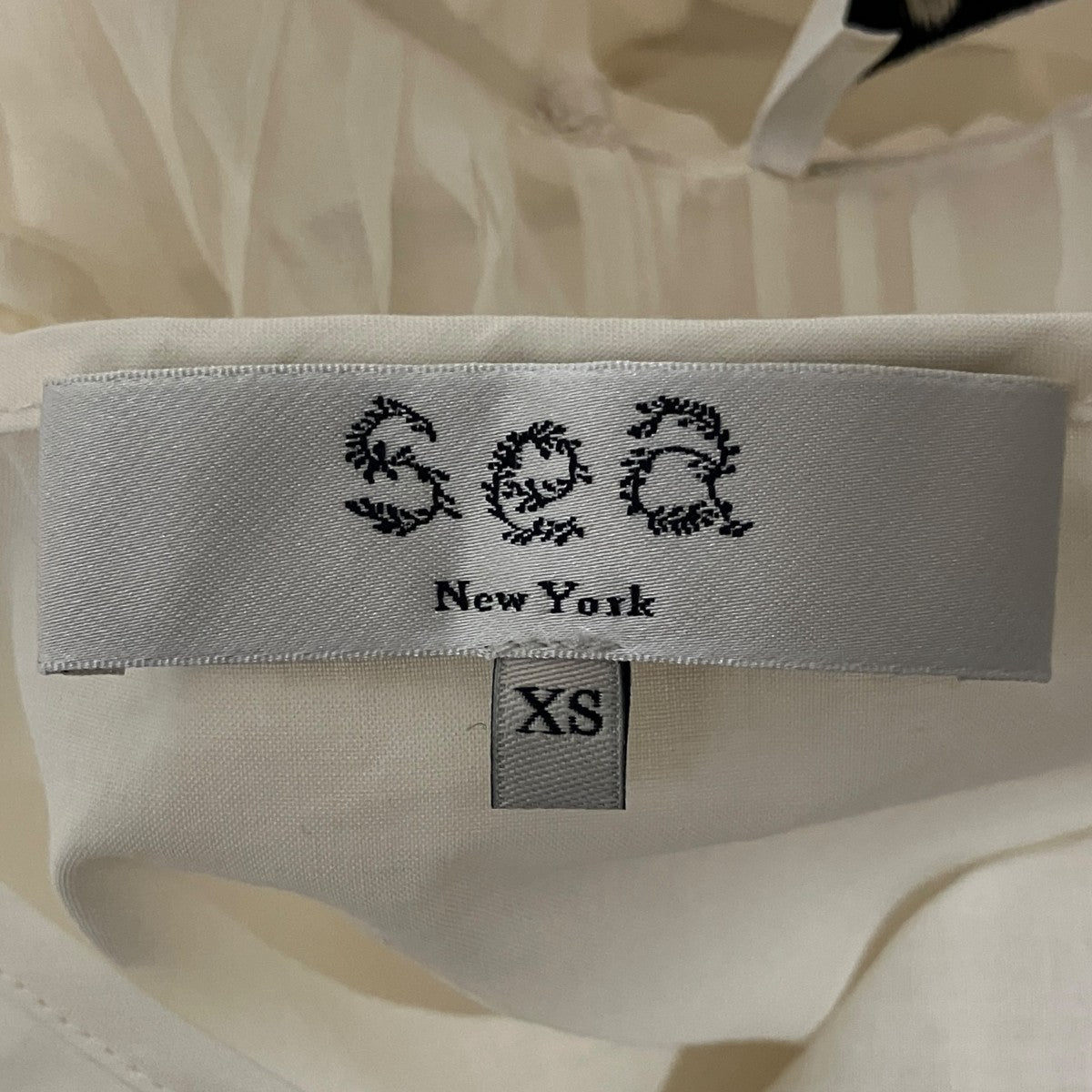 Sea NEW YORK 【CORNELIA SOLID HIGH LOW TOP】シースルーブラウスRS26-046 古着・中古-9枚目のアイテム画像