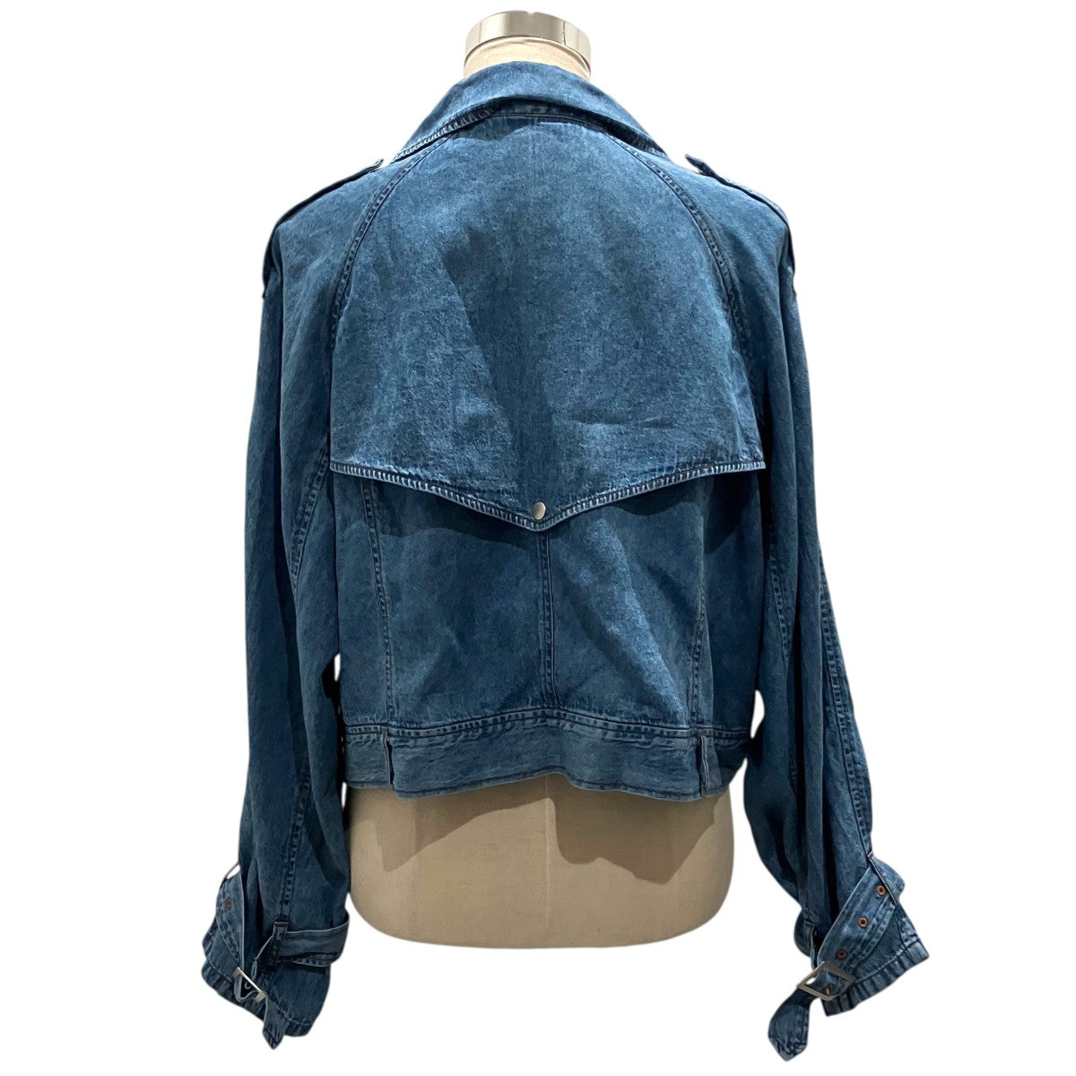 AMERI 【TENCEL DENIM SHORT TRENCH COAT】デニムジャケット0126107410450 古着・中古-2枚目のアイテム画像