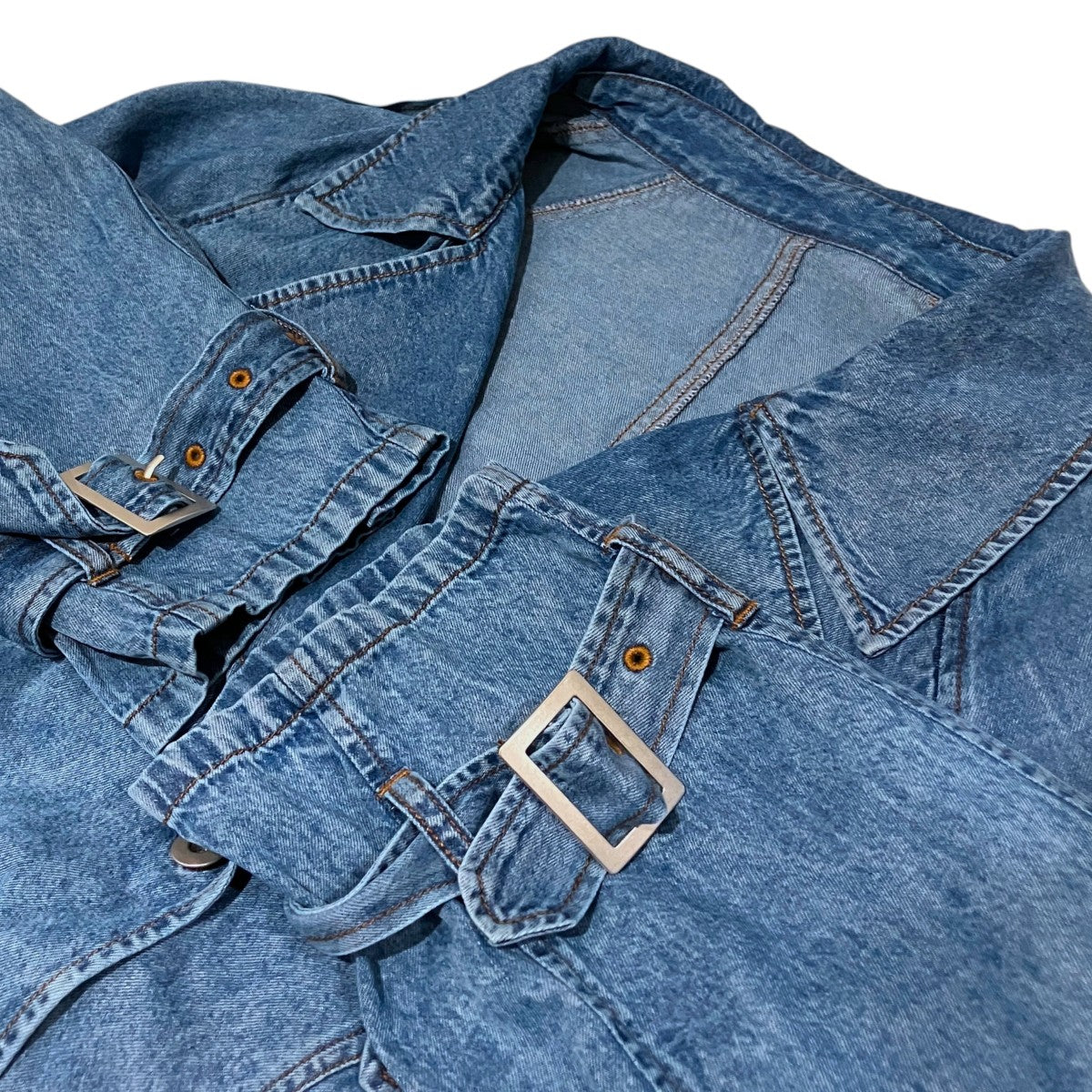 AMERI(アメリ) 【TENCEL DENIM SHORT TRENCH COAT】デニムジャケット