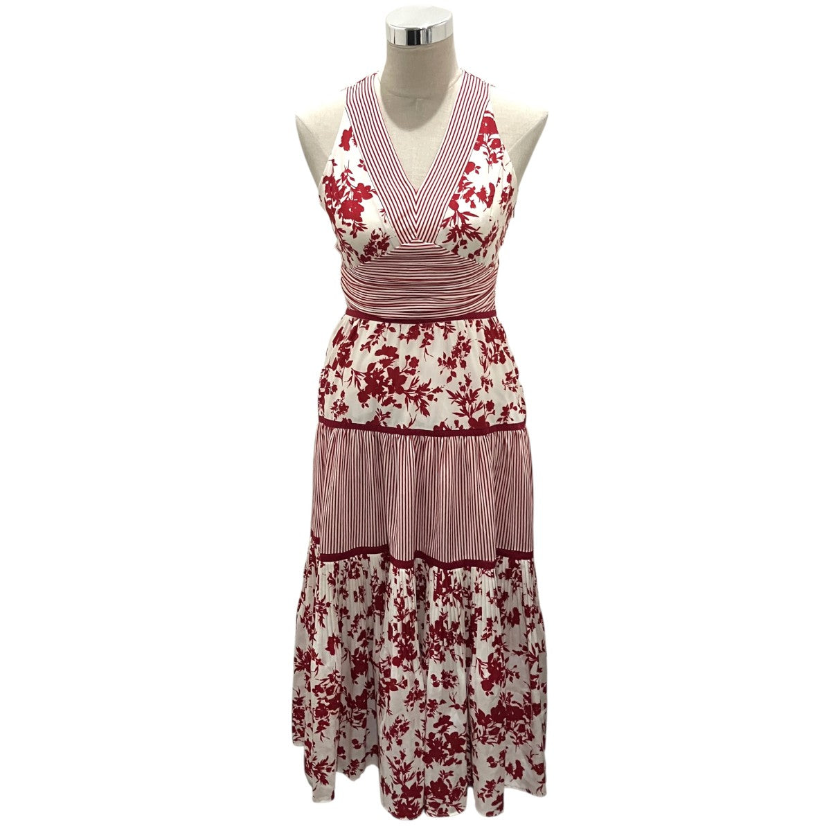 Estella．K 【Rosetta Floral Dress】総柄プリーツワンピース125251399 古着・中古-1枚目のアイテム画像