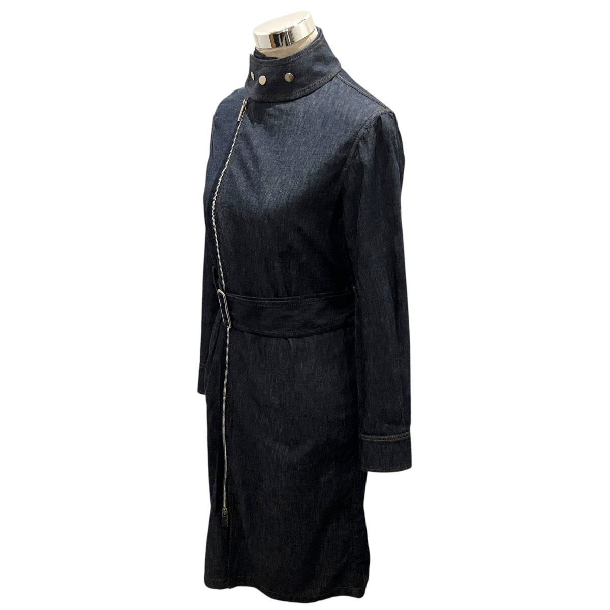 BURBERRY 24AWデニムジップアップワンピース8095160 古着・中古-3枚目のアイテム画像