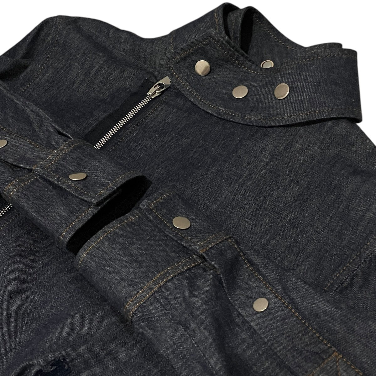 BURBERRY 24AWデニムジップアップワンピース8095160 古着・中古-6枚目のアイテム画像