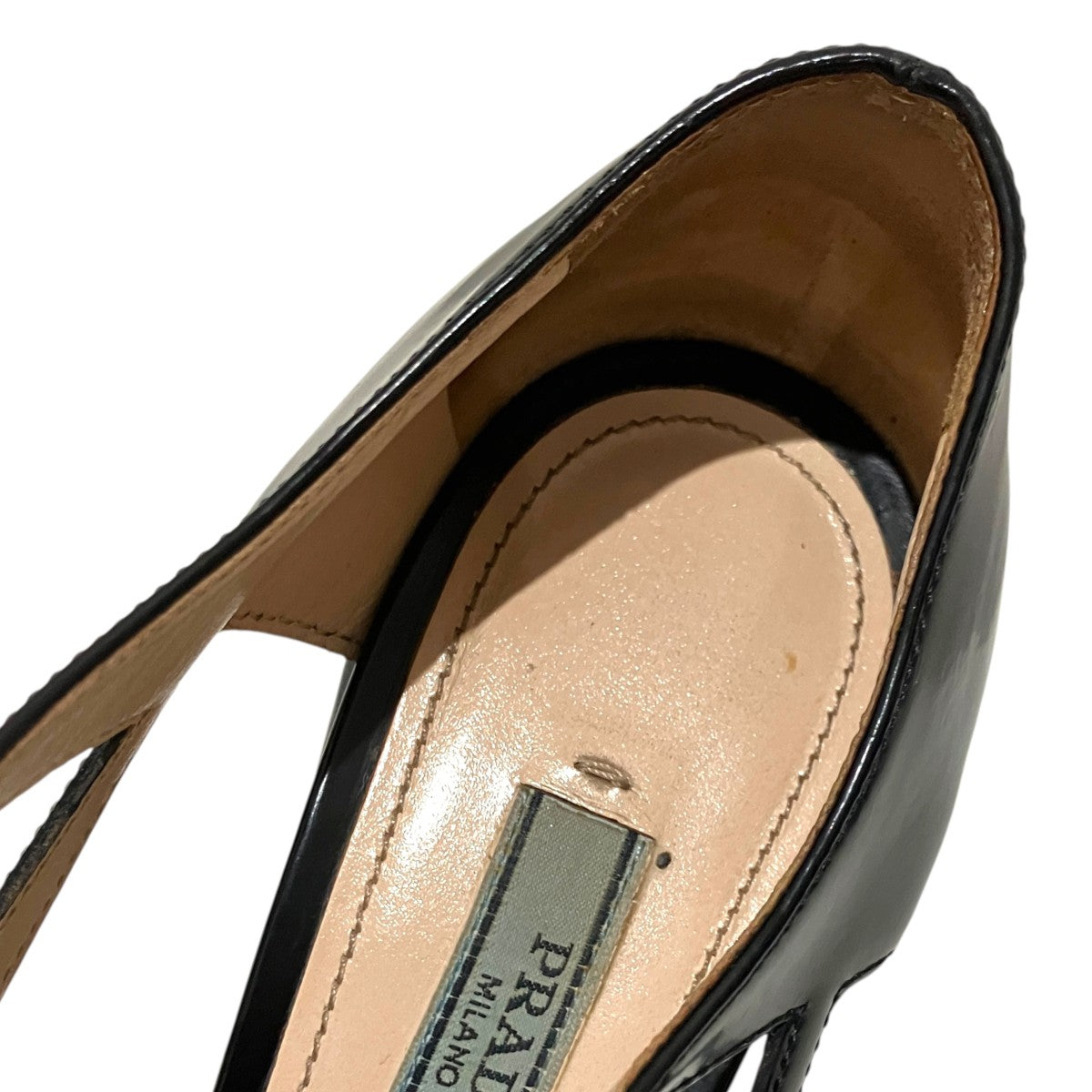 PRADA ダブルベルトレザーパンプス 古着・中古-9枚目のアイテム画像