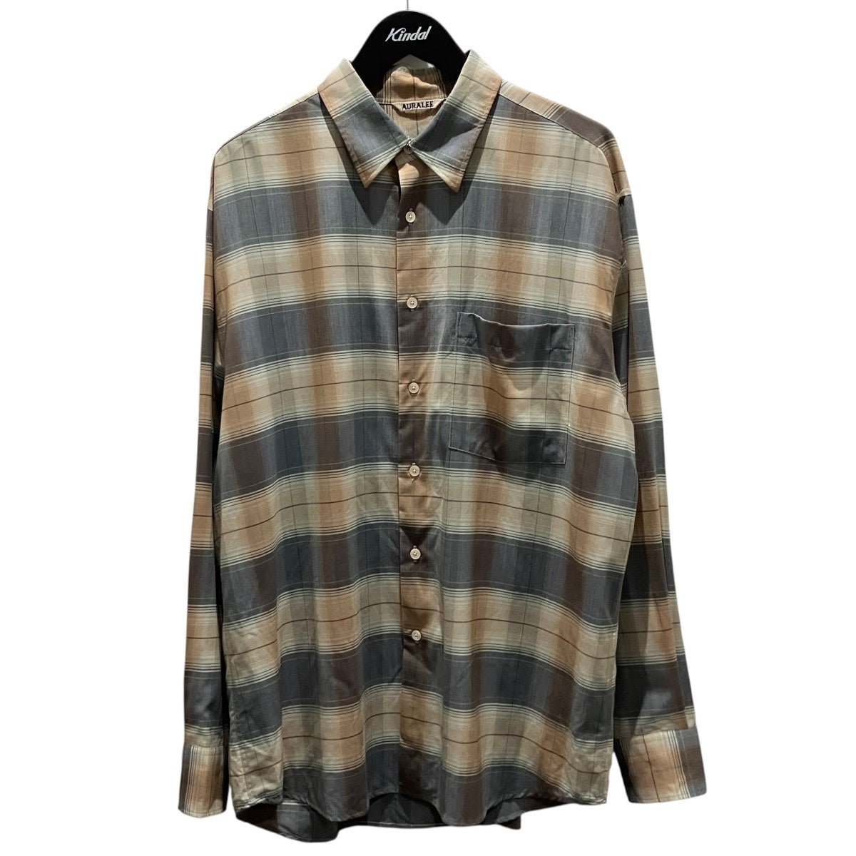 AURALEE 【SUPER LIGHT WOOL CHECK SHIRT】チェックシャツA26SS01LC 古着・中古-1枚目のアイテム画像
