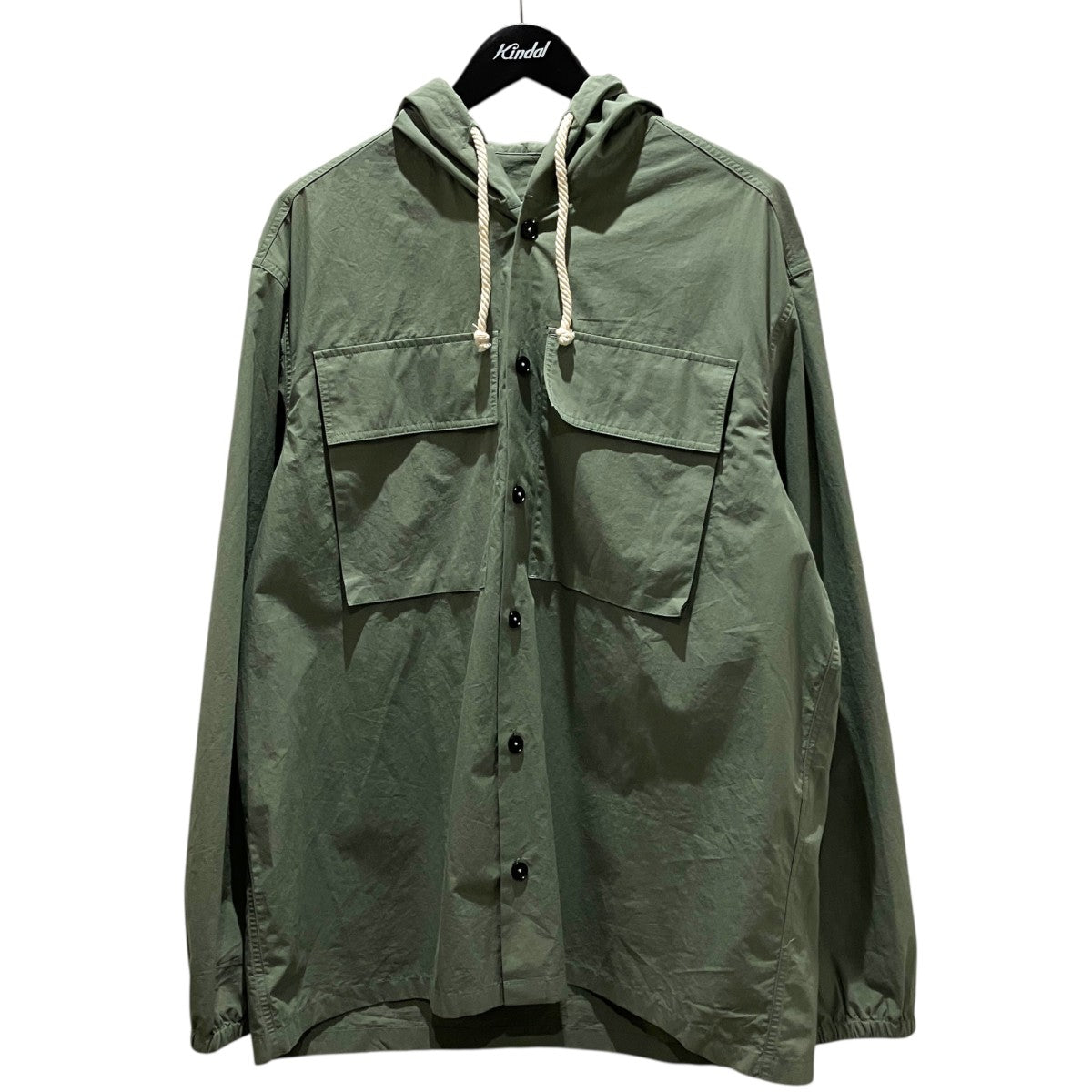 JIL SANDER+ 【ダブルポケット コトンフーデットシャツ】フードシャツJ47DL0107 古着・中古-1枚目のアイテム画像