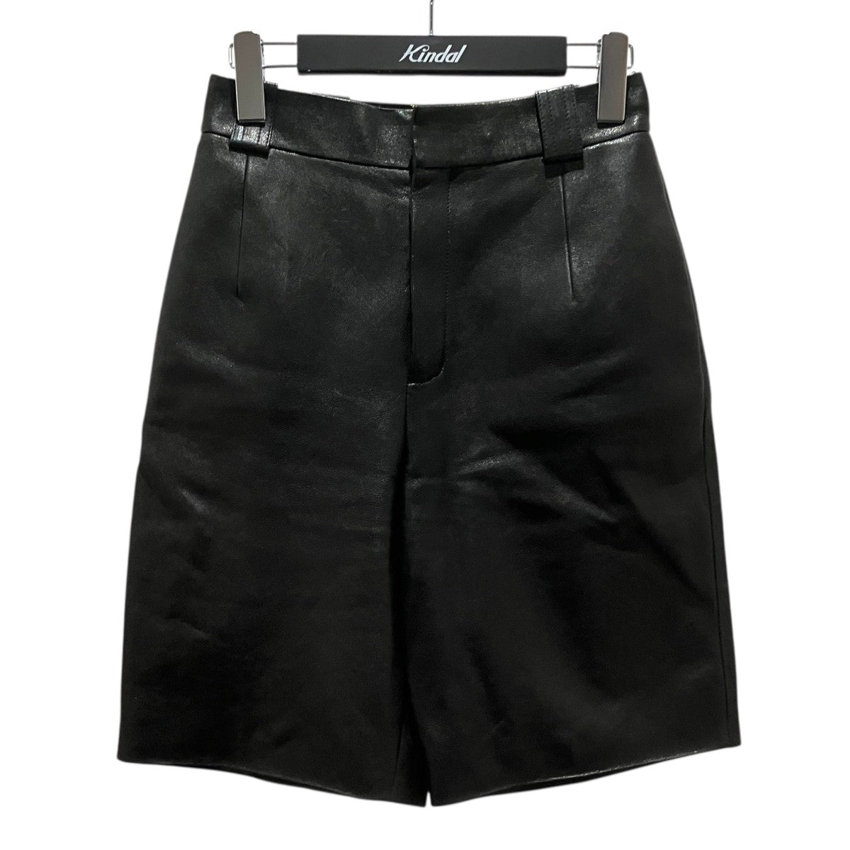 Saint Laurent Paris ラムレザーバミューダパンツ615750 古着・中古-1枚目のアイテム画像