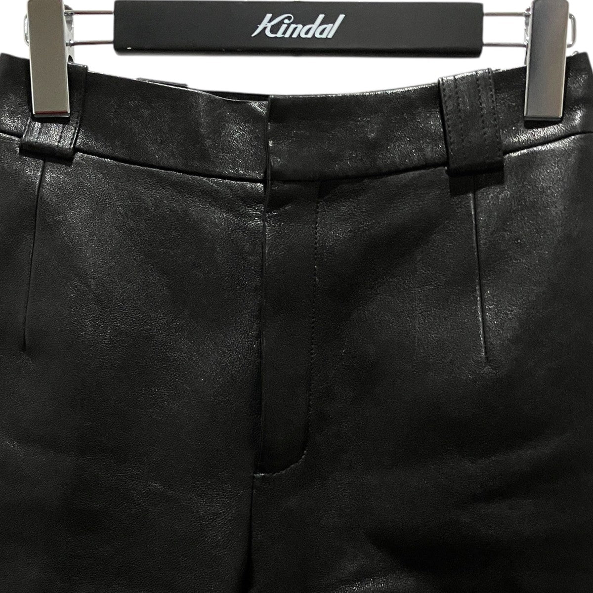 Saint Laurent Paris ラムレザーバミューダパンツ615750 古着・中古-3枚目のアイテム画像