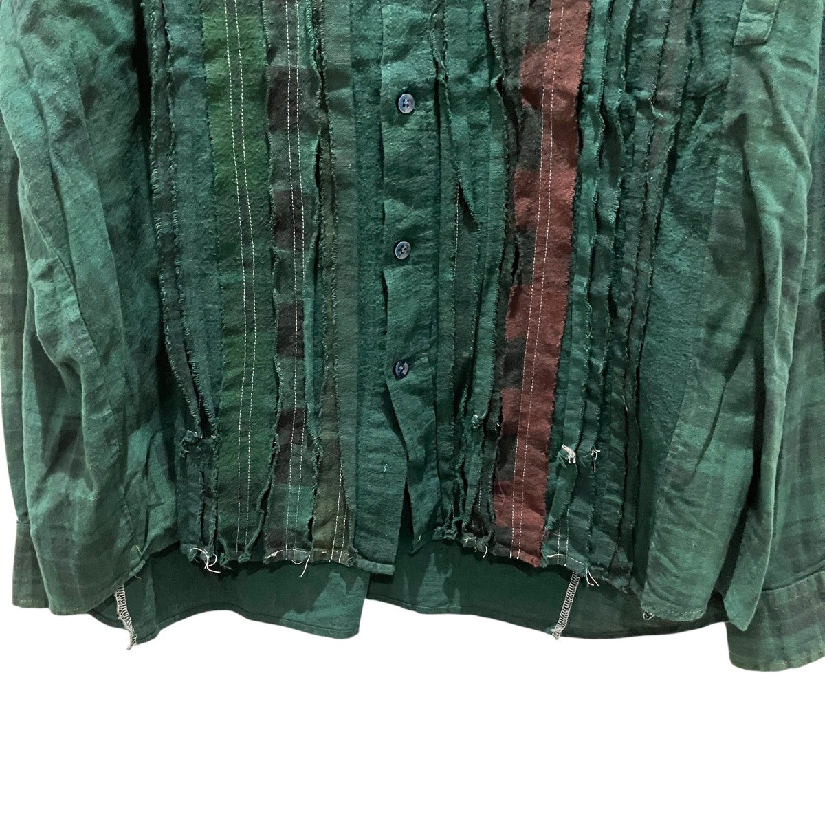 Needles 【Flannel Shirt Ribbon Shirt 】チェックシャツRW397 古着・中古-4枚目のアイテム画像