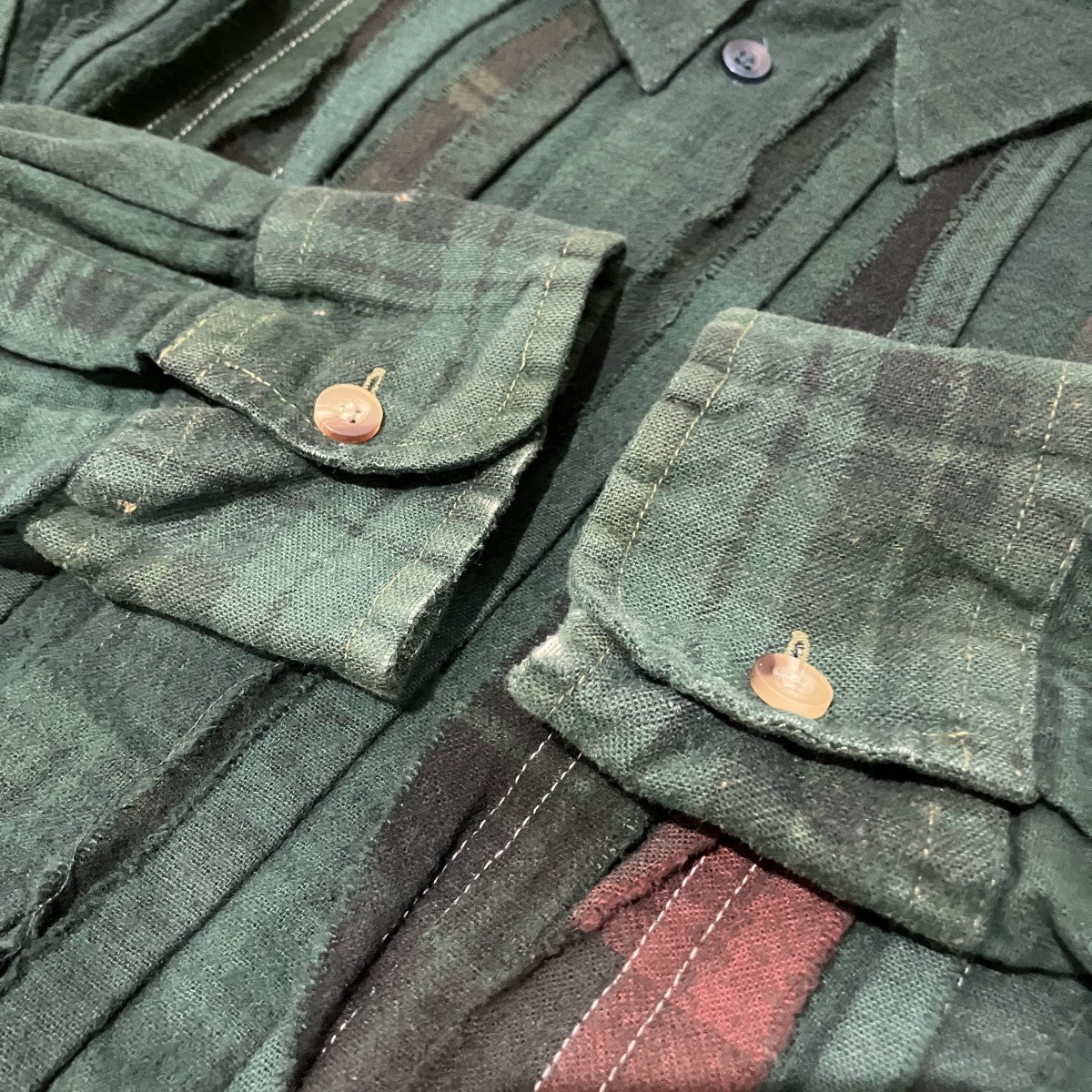 Needles 【Flannel Shirt Ribbon Shirt 】チェックシャツRW397 古着・中古-5枚目のアイテム画像