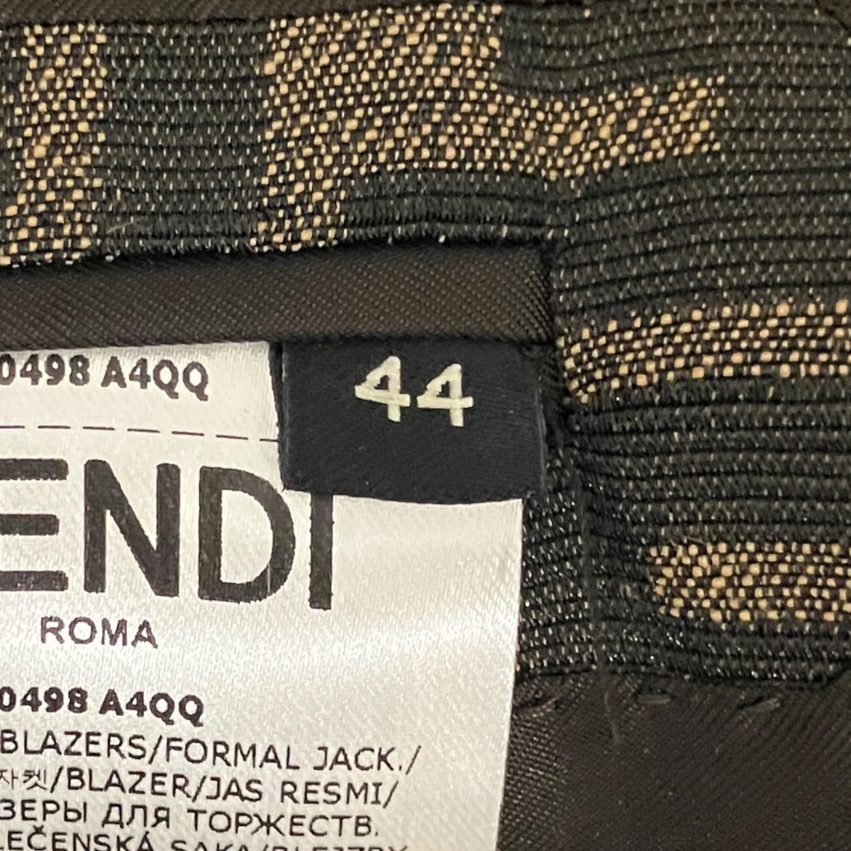 FENDI FFロゴテーラードジャケットFJ0498 A4QQ 古着・中古-6枚目のアイテム画像