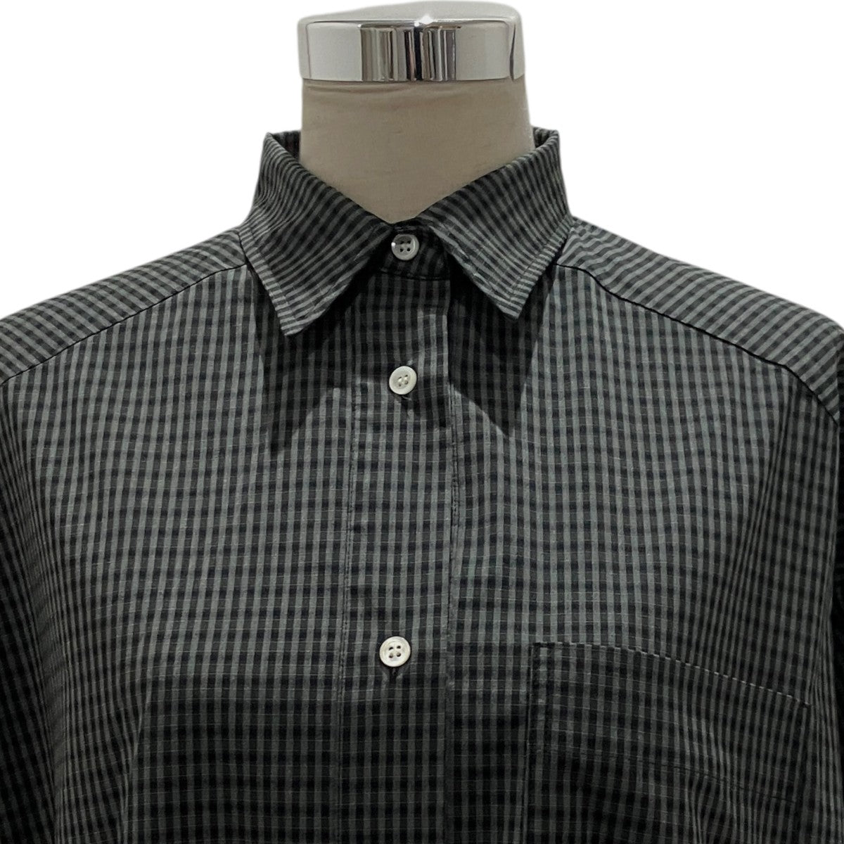 【Multi Fabric Over Shirt】長袖チェックシャツ31231315606