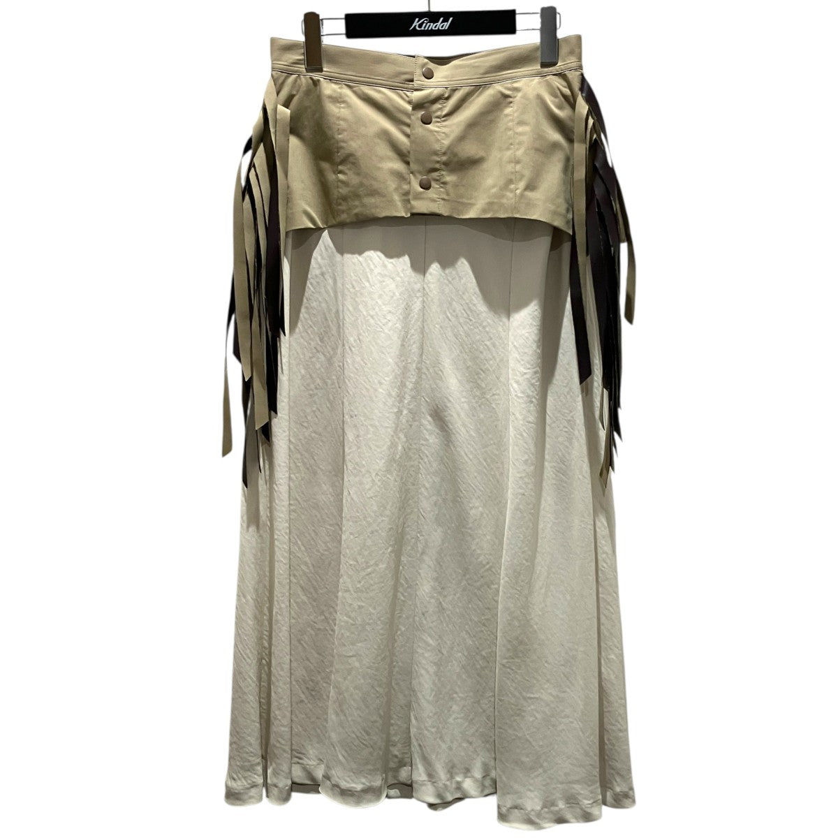 【TWILL FRINGE SKIRT】ロングスカートTP261-FG228