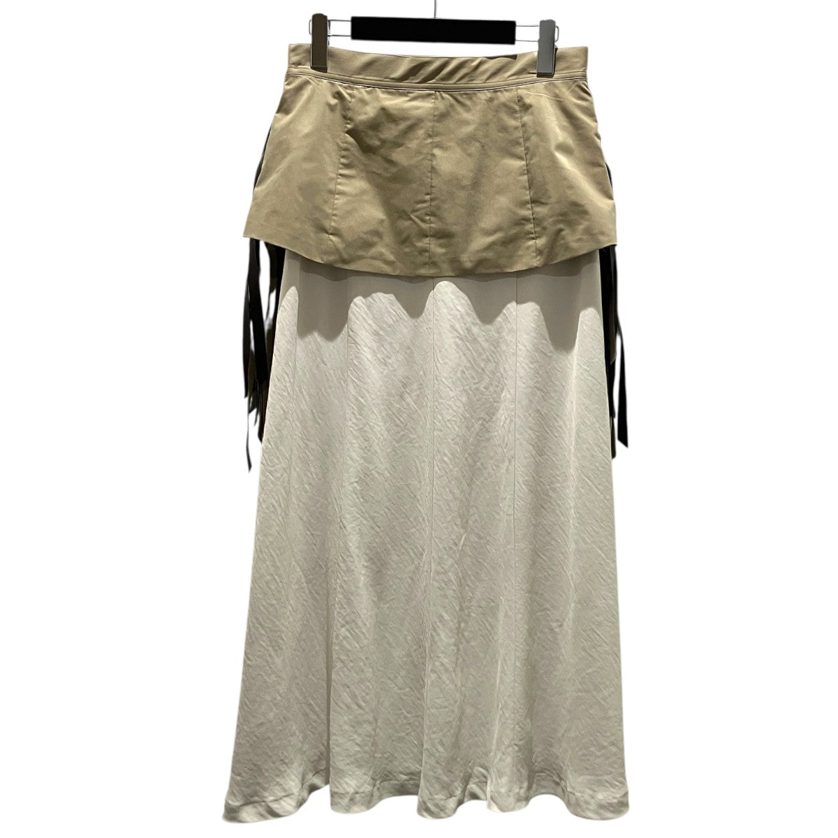 【TWILL FRINGE SKIRT】ロングスカートTP261-FG228
