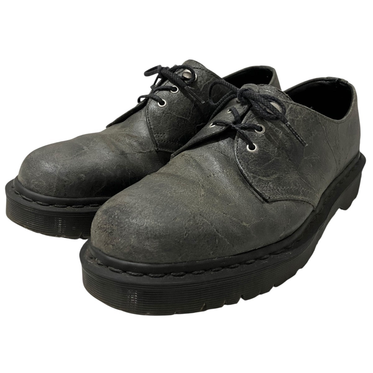 Dr．Martens 【MADE IN ENGLAND】C．F． Steadダメージ加工レザーシューズ 古着・中古-1枚目のアイテム画像
