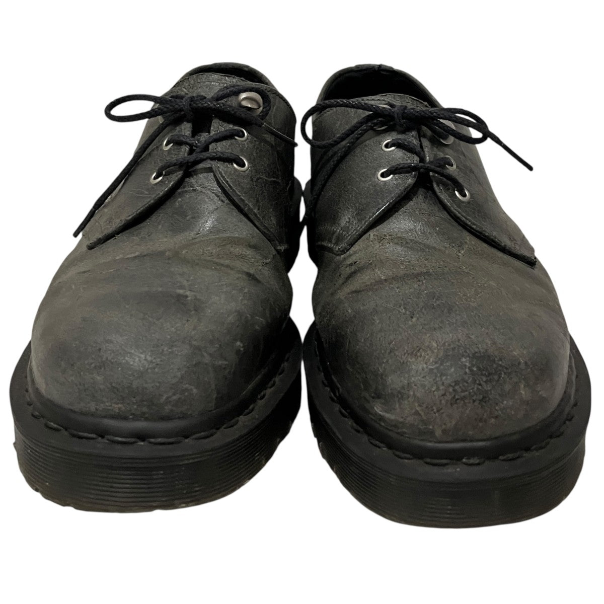 Dr．Martens 【MADE IN ENGLAND】C．F． Steadダメージ加工レザーシューズ 古着・中古-2枚目のアイテム画像