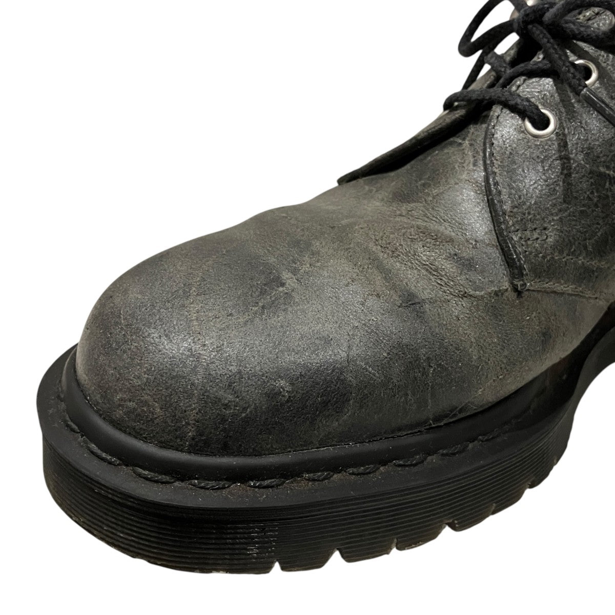 Dr．Martens 【MADE IN ENGLAND】C．F． Steadダメージ加工レザーシューズ 古着・中古-8枚目のアイテム画像