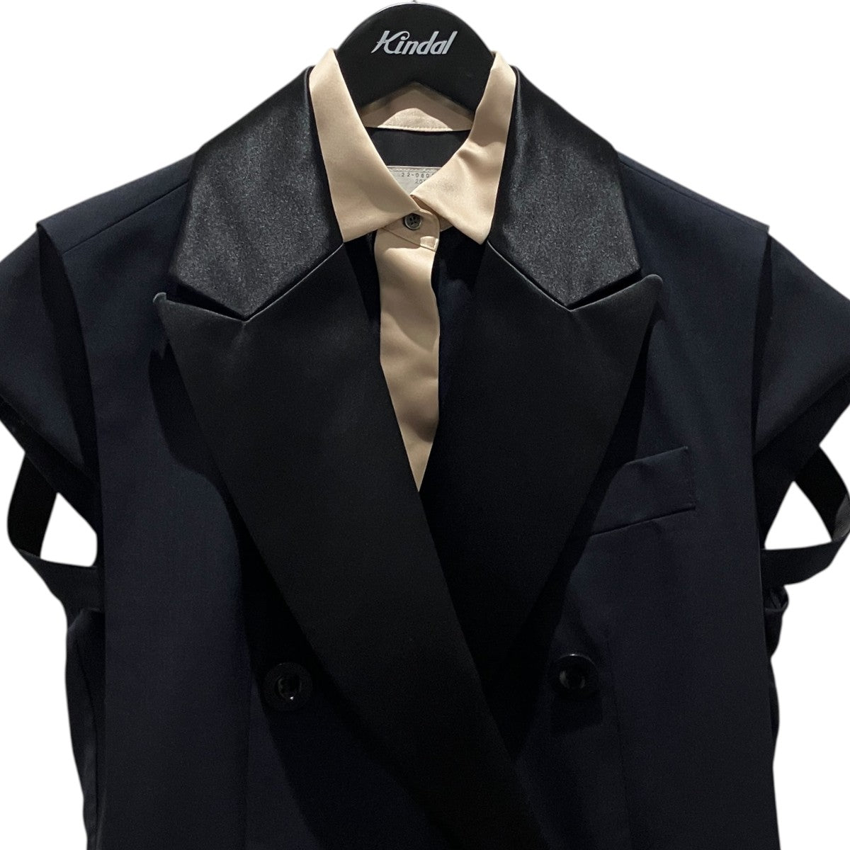 22SS【Suiting Mix Dress】ジレドッキングワンピース22-06028