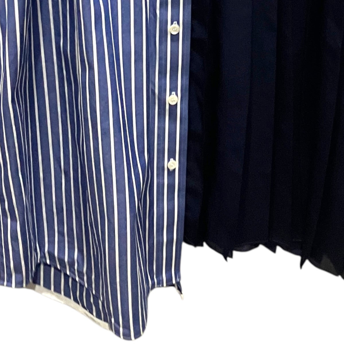 sacai(サカイ) ドッキングシャツワンピース22-06243 22-06243 ネイビー