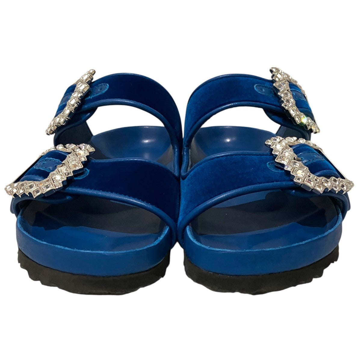 BIRKENSTOCK×Manolo Blahnik ベルベットサンダル1022960 古着・中古-2枚目のアイテム画像