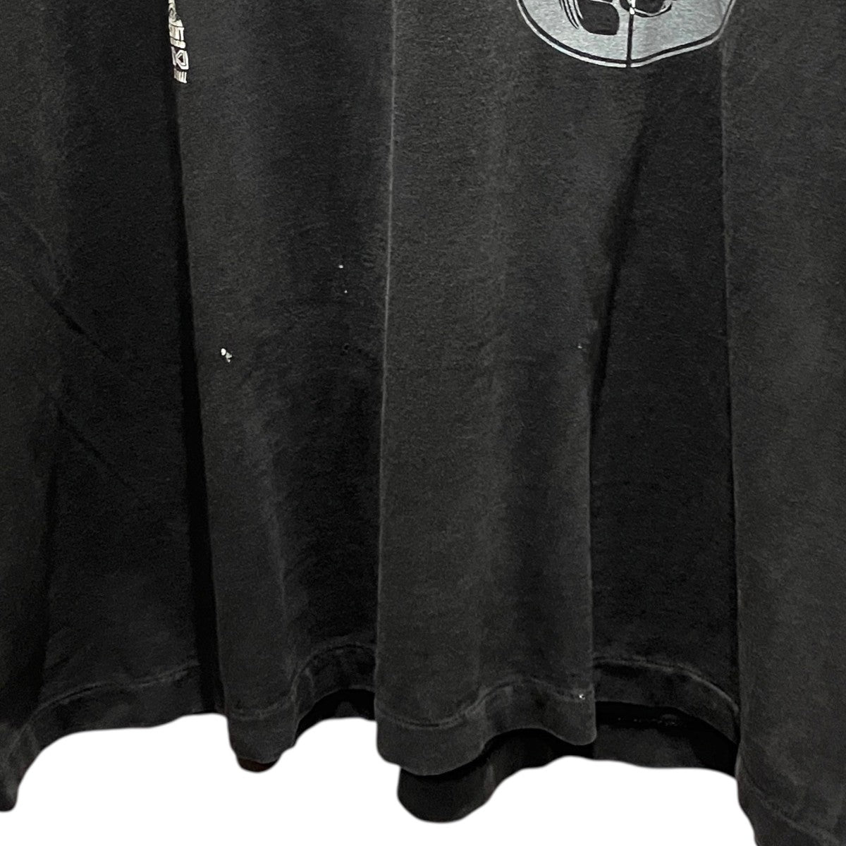 ダメージ加工半袖TシャツSM25S-HR8-C01-BK-OS