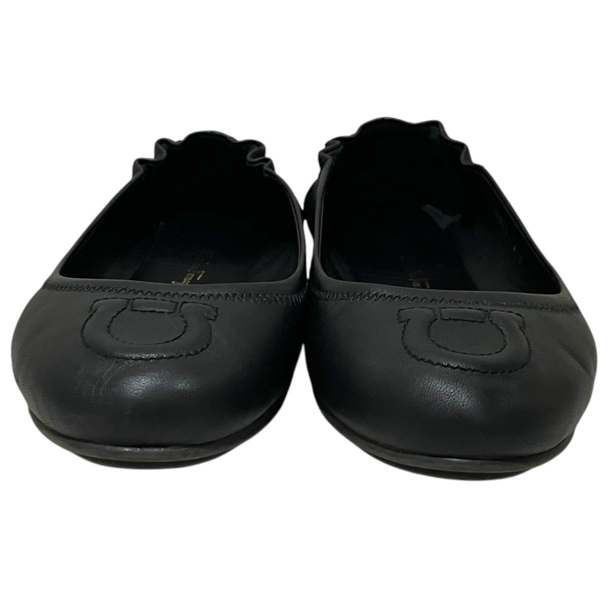 Salvatore Ferragamo 【VIGNOLA】ガンチーニステッチフラットシューズ0690855 古着・中古-2枚目のアイテム画像