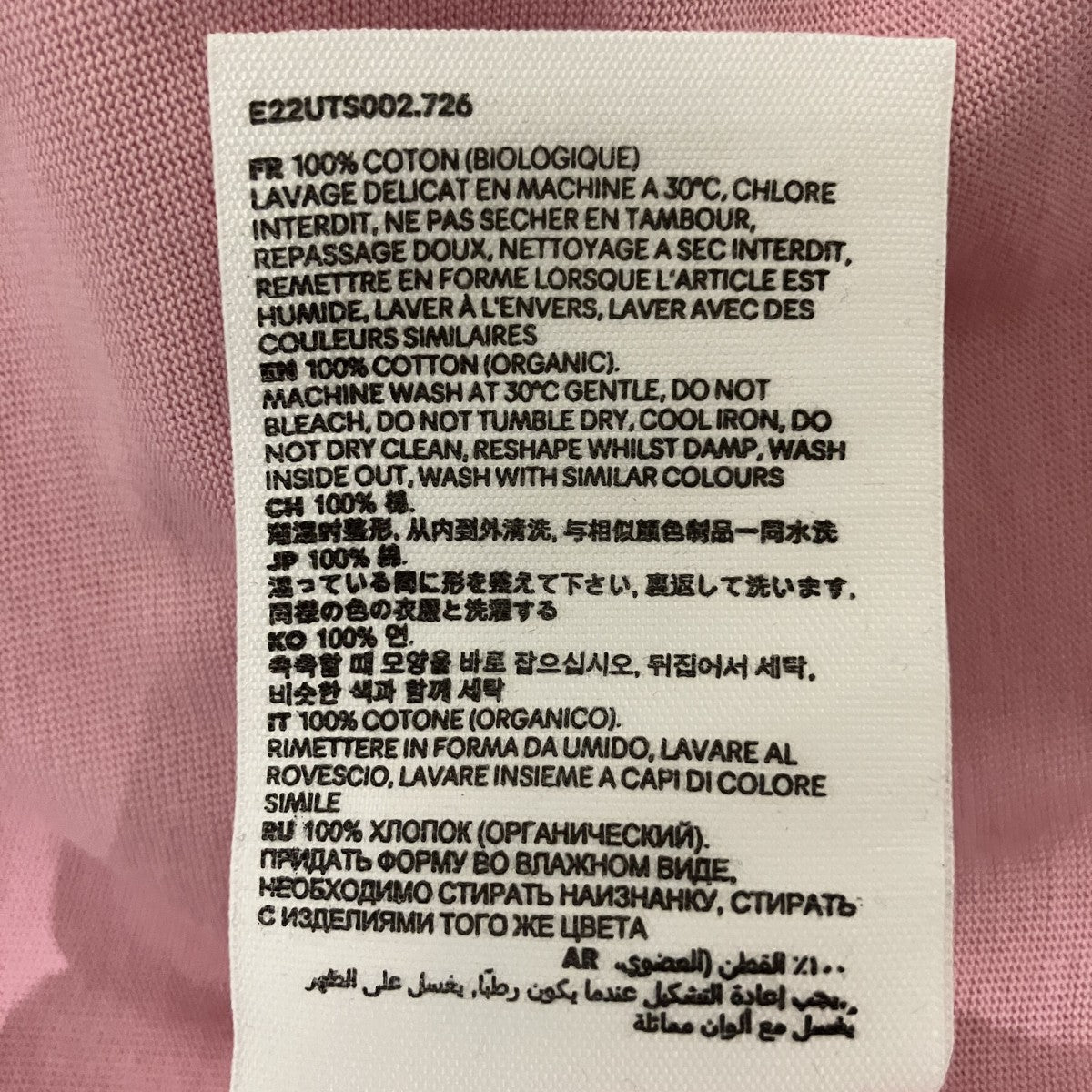 胸刺繍TシャツE22UTS002