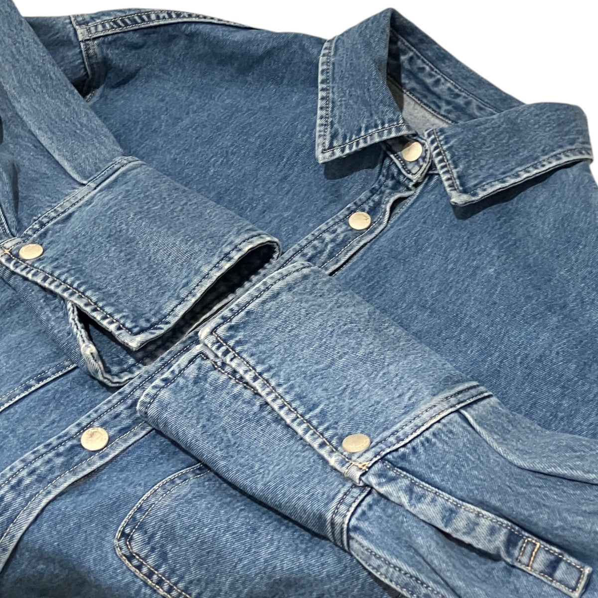 【Wideカフスdenimシャツジャケット】デニムシャツ121545277