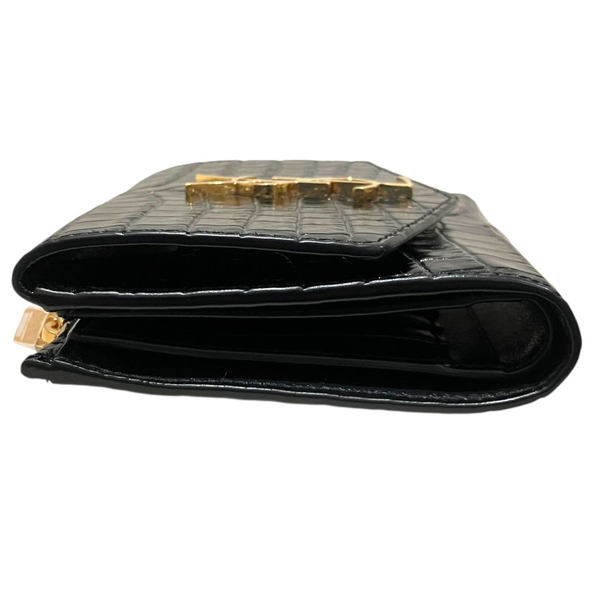 Saint Laurent Paris 2つ折り財布582296 古着・中古-3枚目のアイテム画像