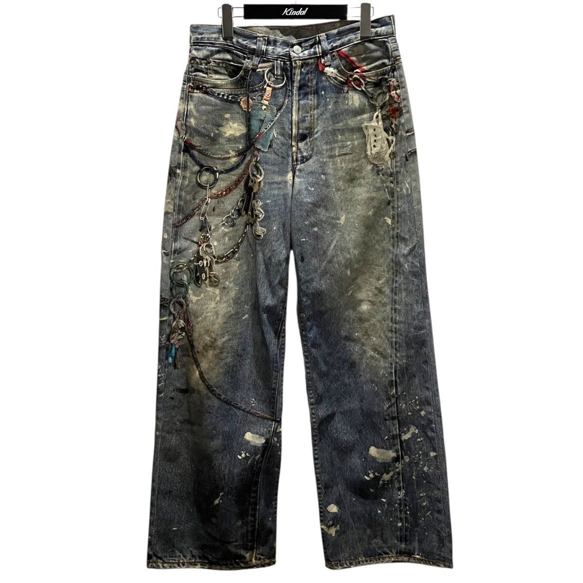 24AW【1981M】トロンプルイユキーチェーンデニムパンツFN-MN-TROU001020