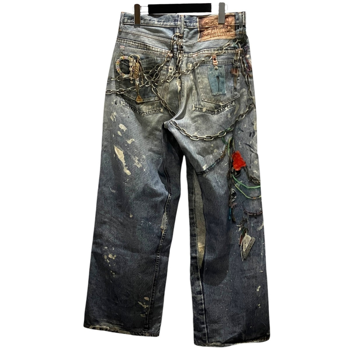 24AW【1981M】トロンプルイユキーチェーンデニムパンツFN-MN-TROU001020