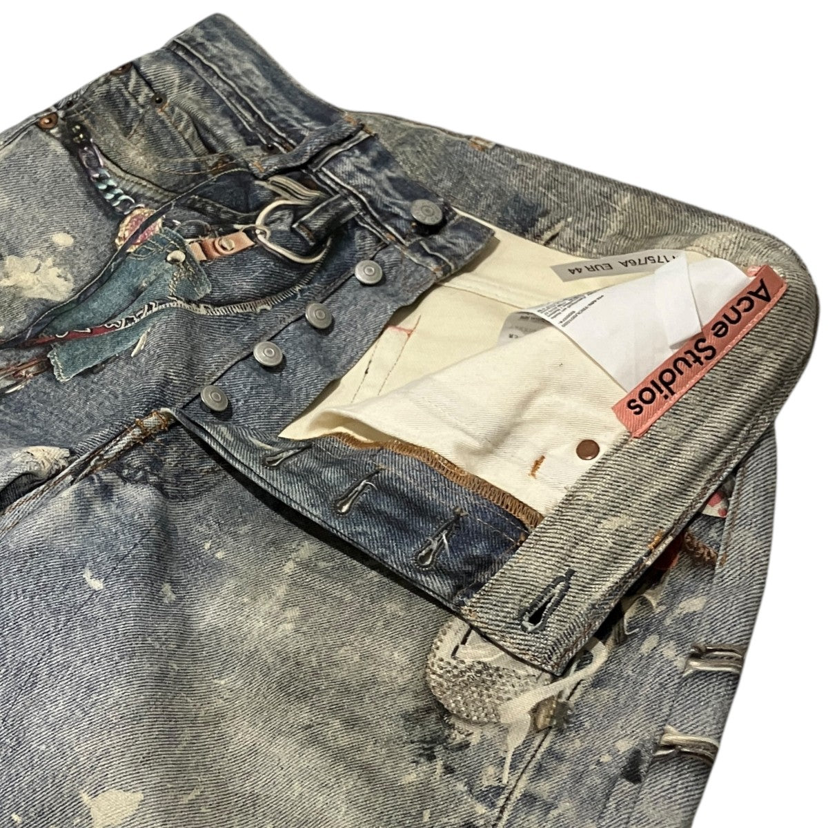 24AW【1981M】トロンプルイユキーチェーンデニムパンツFN-MN-TROU001020