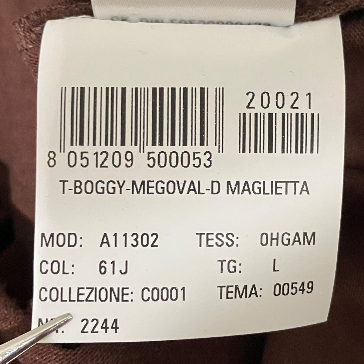 【T-BOGGY-MEGOVAL-D】胸刺繍TシャツA11302
