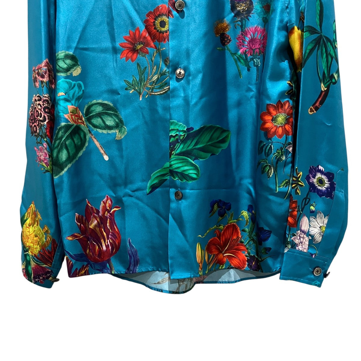 シルクツイル　ＩＢＩＺＡプリントシャツフラワープリントシルクシャツ59-01-31-01002