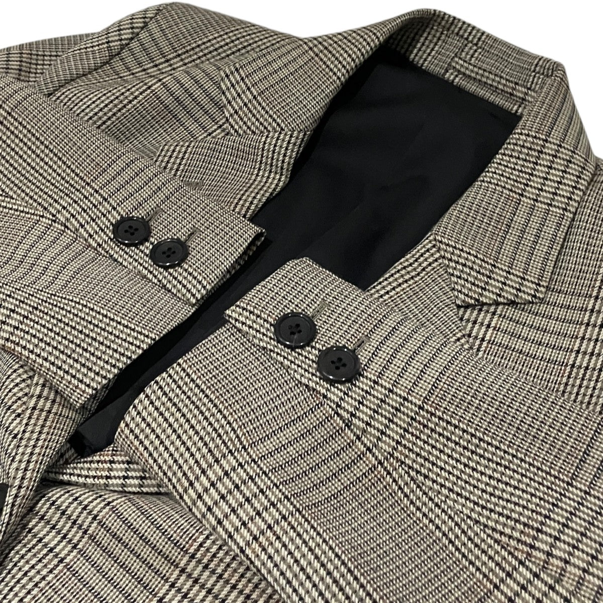 【FOX BROTHERS GLEN CHECK WOOL TWILL jacket】グレンチェックウールツイル ジャケット578--4120003